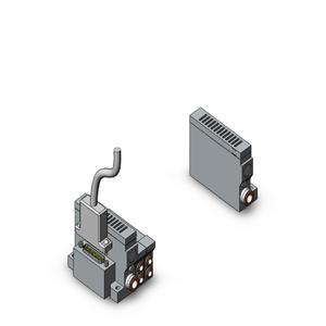 SMC VALVES VV5Q21-12N7FU1-S Ventilverteiler, 4/5 Zoll Anschlussgröße | AL4CGK