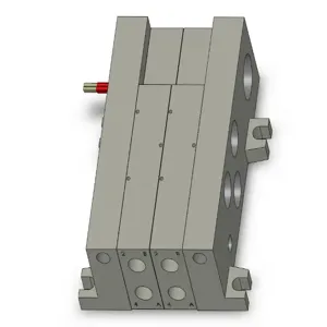 SMC VALVES VV5Q41-0202LD0 Manifold, 1/4 Base Mount | AN4ZMY