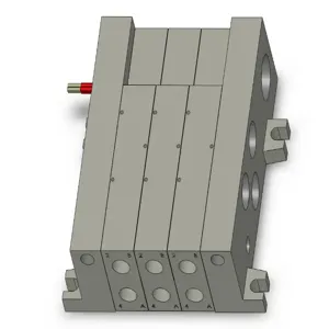 SMC VALVES VV5Q41-0302TLD0 Valve Manifold, 5 Inch Port Size | AN7NWY