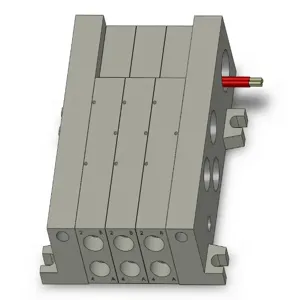 SMC VALVES VV5Q41-0303TLU2 Valve Manifold, 5 Inch Port Size | AM9QXP