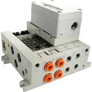 SMC VALVES VV5Q41-0403NSQ3-CDW-X33 Valve Manifold, 5 Inch Port Size, 3/8 Base Mount Size | AN6JTK