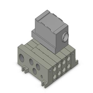 SMC VALVES VV5Q41-0403TT0-W Valve Manifold, 5 Inch Port Size | AM8DZQ