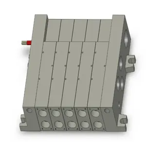 SMC VALVES VV5Q41-0503TLD1-W Valve Manifold, 5 Inch Port Size | AL4CGP