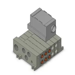 SMC VALVES VV5Q41-05C8T0-W Valve Manifold, 5 Inch Port Size | AM9QYA