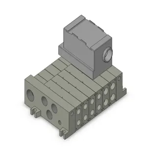 SMC VALVES VV5Q41-0602T0-W Valve Manifold, Plug In, 4/5 Inch Port Size | AL6TFQ