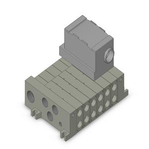 SMC VALVES VV5Q41-0603TT0 Ventilverteiler, 5 Zoll Anschlussgröße | AL4CGU