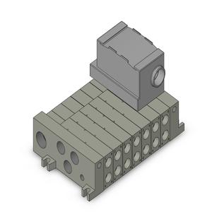 SMC VALVES VV5Q41-0703T0-W Valve Manifold, Plug In, 4/5 Inch Port Size | AL6TFT