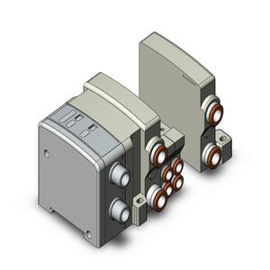 SMC VALVES VV5QC11-04C6SDA2N Valve Manifold, 5 Inch Port Size | AP2VHR