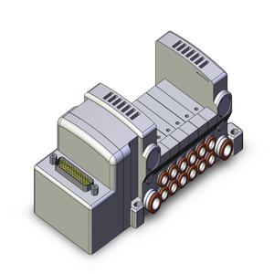 SMC VALVES VV5QC11-06N7FD0-S Ventilverteiler, 5 Zoll Anschlussgröße | AM9QYV