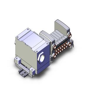 SMC VALVES VV5QC11-06N7TD0-D Ventilverteiler, 5 Zoll Anschlussgröße | AN8MNV