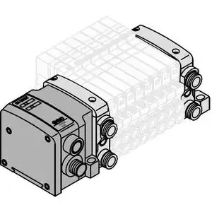 SMC VALVES VV5QC11-11C4SDZENN73-DR Valve Manifold, 5 Inch Port Size | AM9GZD