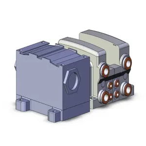 SMC VALVES VV5QC21-02C4TD0 Valve Manifold, 5 Inch Port Size | AN8NKC