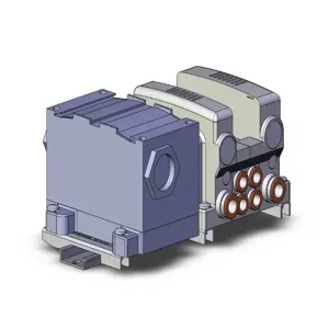 SMC VALVES VV5QC21-02C8TD0-DS Valve Manifold, 5 Inch Port Size | AM8YHQ