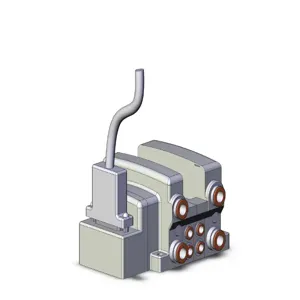 SMC VALVES VV5QC21-02N7FD3 Valve Manifold, 5 Inch Port Size | AN3WQX