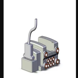SMC VALVES VV5QC21-03C8FD3 Valve Manifold, 5 Inch Port Size | AN6TJP