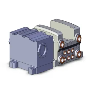 SMC VALVES VV5QC21-03N7TD0 Valve Manifold, 5 Inch Port Size | AM9QZD