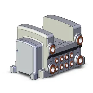 SMC VALVES VV5QC21-04C6SD0 Valve Manifold, 5 Inch Port Size | AP2YLY