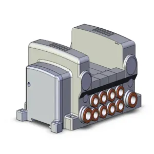 SMC VALVES VV5QC21-04C8SD0-S Valve Manifold, 5 Inch Port Size | AM2AFA