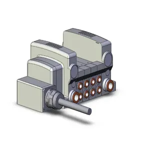 SMC VALVES VV5QC21-04N7LD2-BS Valve Manifold, 5 Inch Port Size | AN2UQW