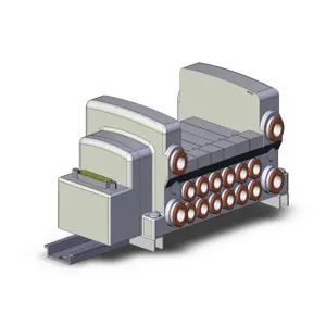 SMC VALVES VV5QC21-06C8FD0-D Valve Manifold, 5 Inch Port Size | AN7NFU