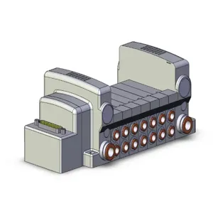 SMC VALVES VV5QC21-07N7FD0-S Valve Manifold, 5 Inch Port Size | AN3WQZ