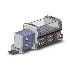 SMC VALVES VV5QC21-08C6SDZENN0-DNS Manifold, Built In Fitting, 1/4 | AN7VJM