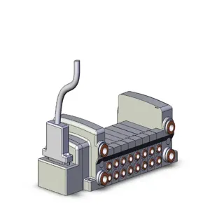 SMC VALVES VV5QC21-08N7FD3 Valve Manifold, 5 Inch Port Size | AM7AQH