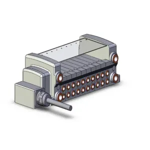 SMC VALVES VV5QC21-10N7LD2-N Valve Manifold, 5 Inch Port Size | AN9UUX