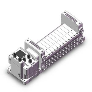 SMC VALVES VV5QC21-12C6SD6EA2N-S Valve Manifold, 5 Inch Port Size | AP2LDF