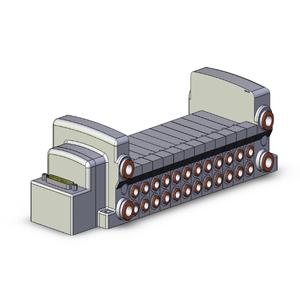 SMC VALVES VV5QC21-12N7FD0 Valve Manifold, 5 Inch Port Size | AM9QZW