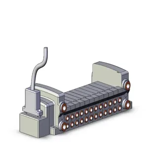 SMC VALVES VV5QC21-12N7FD3 Valve Manifold, 5 Inch Port Size | AM8CNG