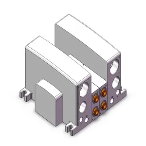 SMC VALVES VV5QC41-02N7TSD0A Valve Manifold, 5 Inch Port Size | AN9XZC