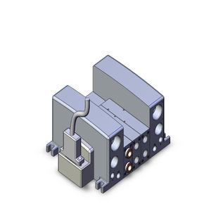 SMC VALVES VV5QC41-03N11TFD3 Ventilverteiler, 5 Zoll Anschlussgröße | AM9RAA