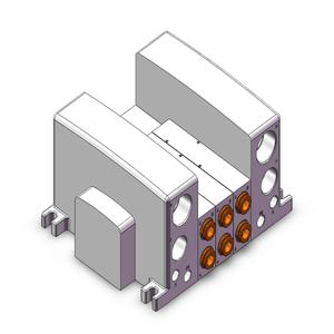 SMC VALVES VV5QC41-03N11TSD0A Ventilverteiler, 5 Zoll Anschlussgröße | AN7MPT