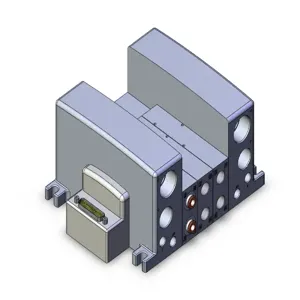 SMC VALVES VV5QC41-03N7TFD0 Valve Manifold, 5 Inch Port Size | AM9RAB