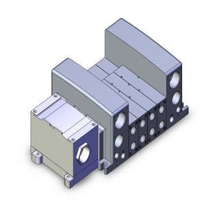 SMC VALVES VV5QC41-0402TD0 Ventilverteiler, 5 Zoll Anschlussgröße | AN7LRR