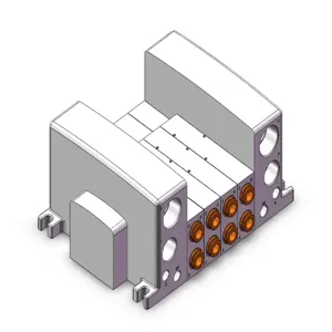 SMC VALVES VV5QC41-04N11TSD0A Valve Manifold, 5 Inch Port Size | AN7MPU