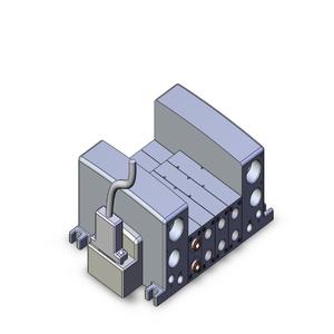 SMC VALVES VV5QC41-04N7TFD2 Ventilverteiler, 5 Zoll Anschlussgröße | AM9RAG