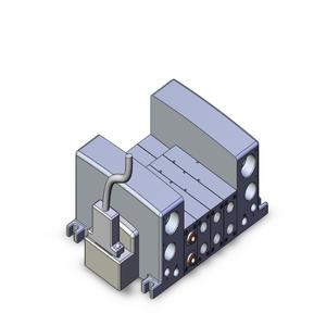 SMC VALVES VV5QC41-04N7TFD3 Valve Manifold, 5 Inch Port Size | AM9RAH