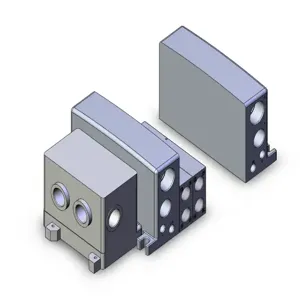 SMC VALVES VV5QC41-0503SDVB Valve Manifold, 5 Inch Port Size | AN7WBH
