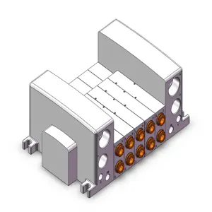 SMC VALVES VV5QC41-05N11TSD0A Valve Manifold, 5 Inch Port Size | AN7MPV