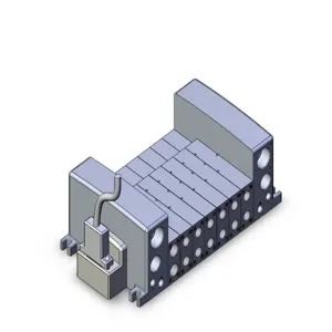 SMC VALVES VV5QC41-0703TFD3 Valve Manifold, 5 Inch Port Size | AN3KZQ