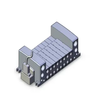 SMC VALVES VV5QC41-0803TFD3 Valve Manifold, Plug In, 5 Inch Port Size | AL7QDF