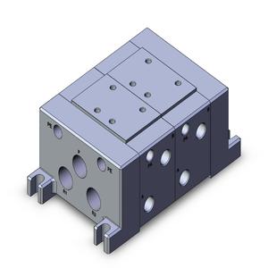 SMC VALVES VV712-02R-03D Manifold Assembly, 2 Station | AL4CLB