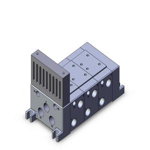 SMC VALVES VV713-03R-03DSB Ventilverteiler, 3/8 Basismontagegröße | AN4BCF