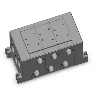 SMC VALVES VV723-04R-06D Valve Manifold, 3/4 Base Mount Size | AL4CMU