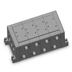 SMC VALVES VV724-03R-04B Valve Manifold, 1/2 Base Mount Size | AM7RBT