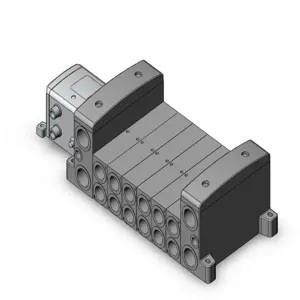 SMC VALVES VV8016-03F-SDNN0-W1 Manifold, 3/8 Base Mount | AN9WBV