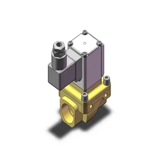 SMC VALVES VXZ252HJB Valve, Water, 2 Way, Size 5, Brass | AN9KPC