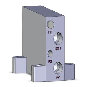 SMC VALVES ZZX102-B Vakuumverteiler, 1/8 Zoll Anschlussgröße | AL3MJA
